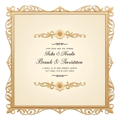 wedding invitation sticker