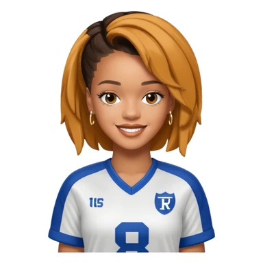 Rihanna in a football jersey  sticker