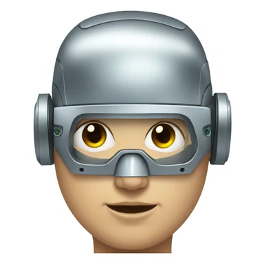 Robot Eyelashes sticker