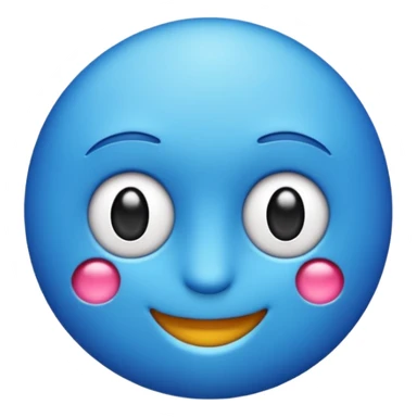O emoji azul com o selo verificado dentro sticker