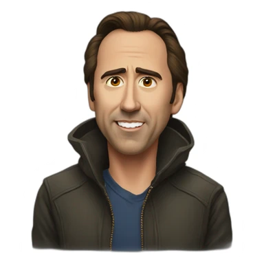 Nicolas cage sticker
