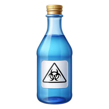 TRANSPARENT BOTTLE CAN SEE LIQUID INSIDE AND HAS"NON-TOXIC" AND "NON-HAZARDOUS" SIGN sticker