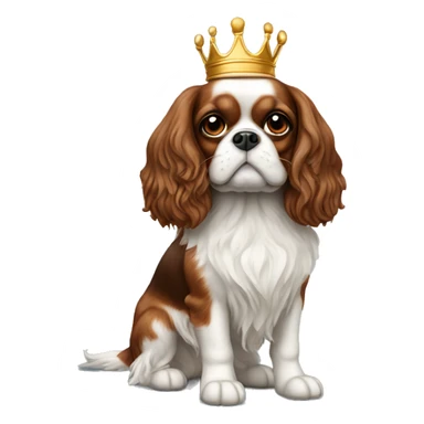 Miniature King Charles spaniel dog sticker