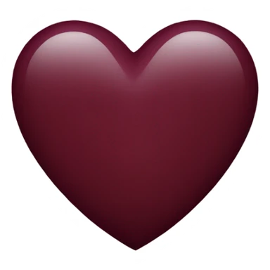 Burgundy heart sticker