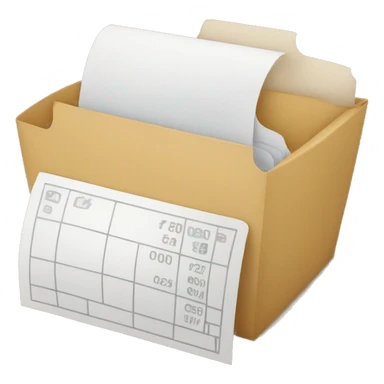 Receipt restaurant  sticker