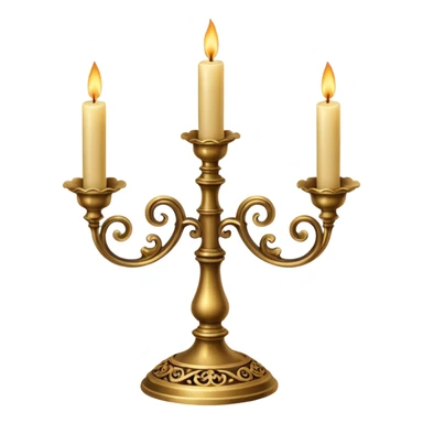 Antique candle holder  sticker