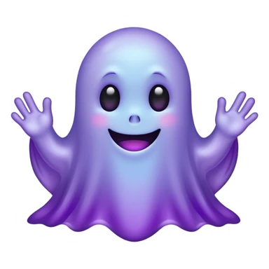 cute purple ghost sticker