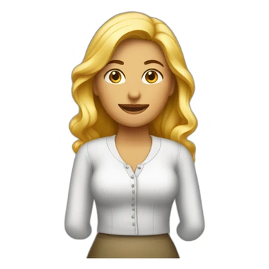 mujer vendedora de ropa sticker