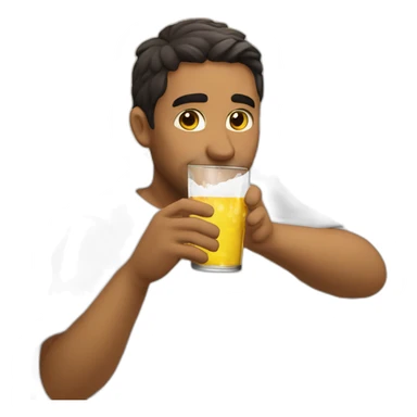 Angel Latino drinking sticker