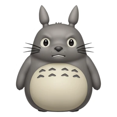Totoro tierno que se parezca al real  sticker