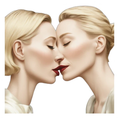 cate blanchett kissing rooney mara sticker