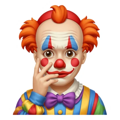 clown facepalm emoji sticker