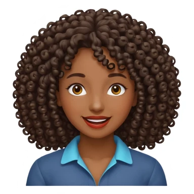 Cacheada apaixonada  sticker