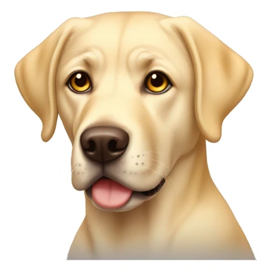 yellow lab brown eyes full body  sticker