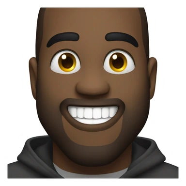 Kanye west smiling  sticker