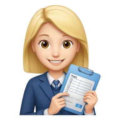 schüler mit zeugnis in der hand, freut sich sticker