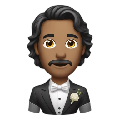 Homme menace la mariée sticker