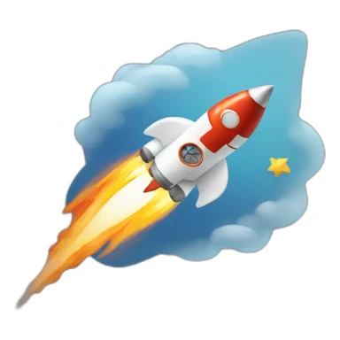 A rocket with the star of David on it sticker