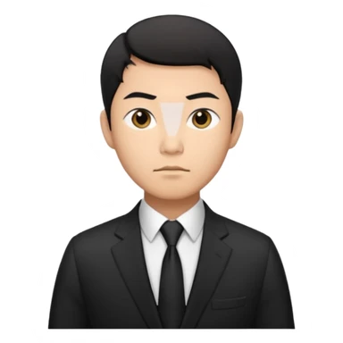 a financier asian man  sticker