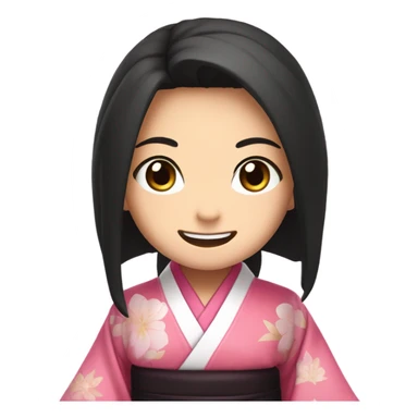 Nezuko smiling sticker