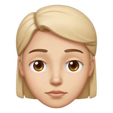 Profile head squinting eye sticker