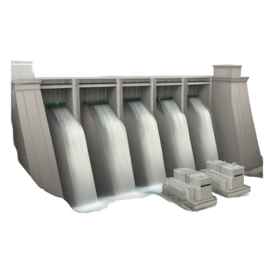 hydroelectric power station sticker