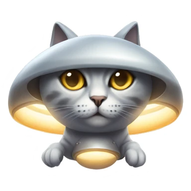 UFO cat sticker