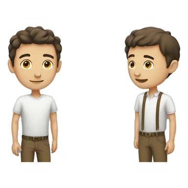 tall man and short man sticker
