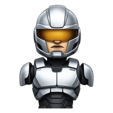 robocop character original movie sticker