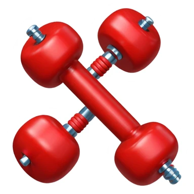 dumebell apple sticker