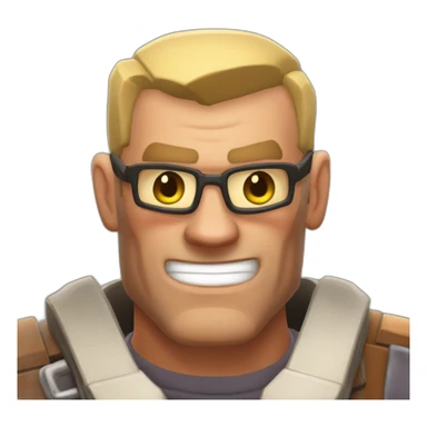 Saxton Hale from Team Fortress 2 sticker