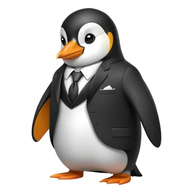 Работает пингвин на работе sticker