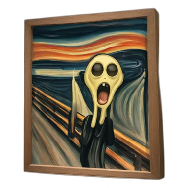 The Scream by Edvard Munch sticker