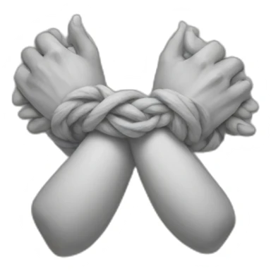 handS tied behind back sticker