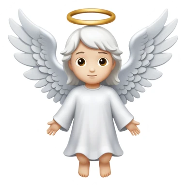 little flying angel kid made in stone sticker