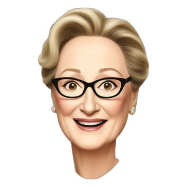 Meryl streep sticker