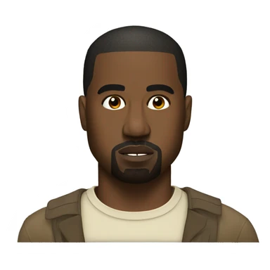 kanye west with a horse sticker