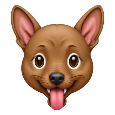 Xoloitzcuintle Dog silly expression with tongue sticking out sticker