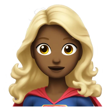 Supergirl with lightning sticker