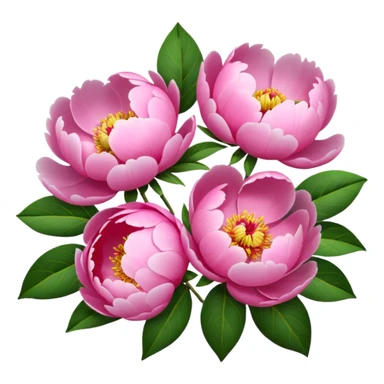 pink peonies  sticker