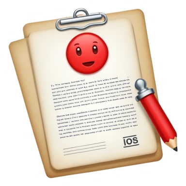 solo un documento con un simbolo de denegado sticker