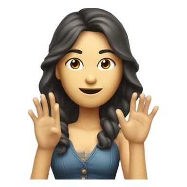 Lara Crofts Büste mit winkender Hand sticker