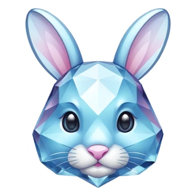 crystal bunny sticker