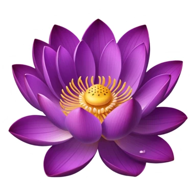 Purple lotus sticker