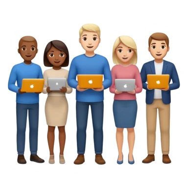 daily standup meeting online sticker