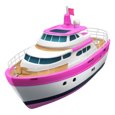 Pink yacht  sticker
