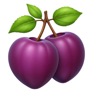 one small plum sticker