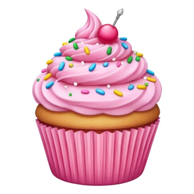 pink cupcake sticker