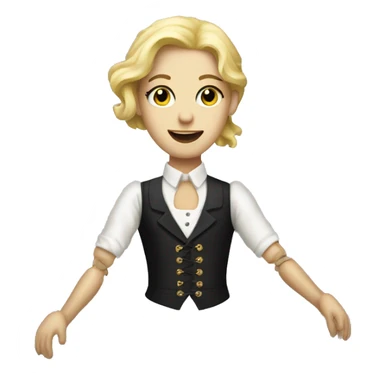 Blond marionette  sticker