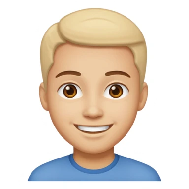 Generate a smiling emoji of this person please sticker